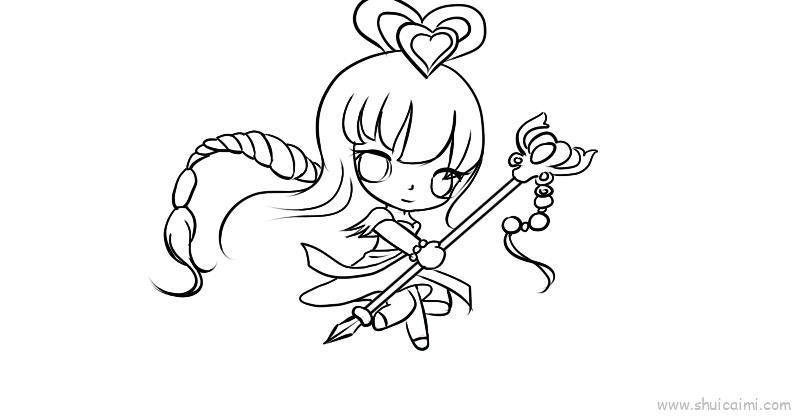 7个叶罗丽仙子王默儿童画怎么画 7个叶罗丽仙子王默简笔画好看