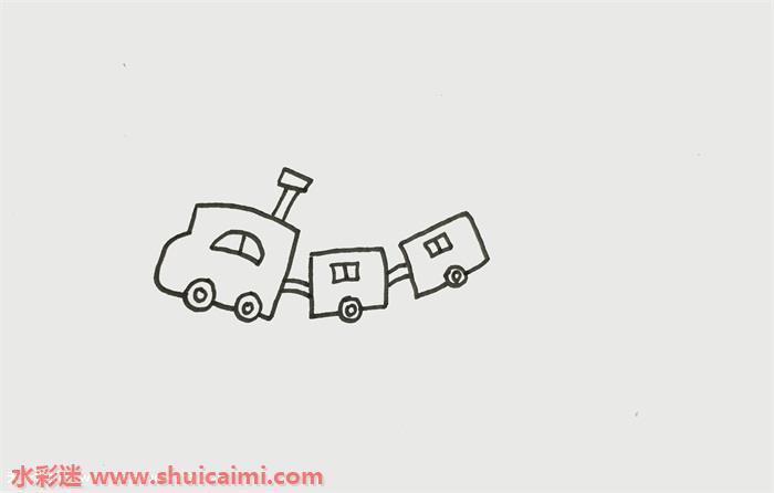 火车怎么画 好看火车简笔画步骤图