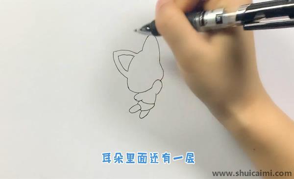 阿狸儿童画怎么画步骤 带颜色阿狸简笔画图片大全