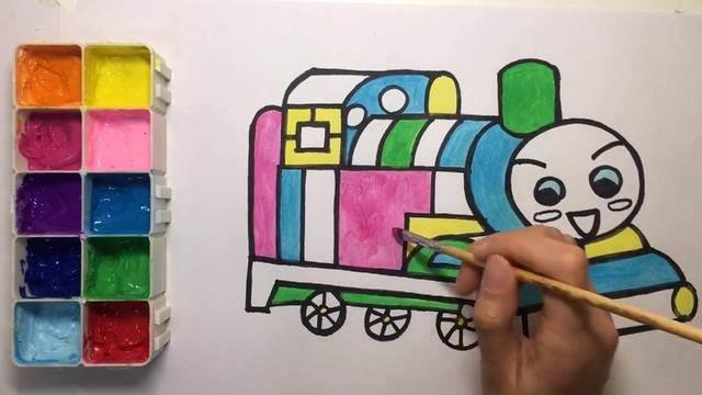 托马斯简笔画 托马斯火车简笔画