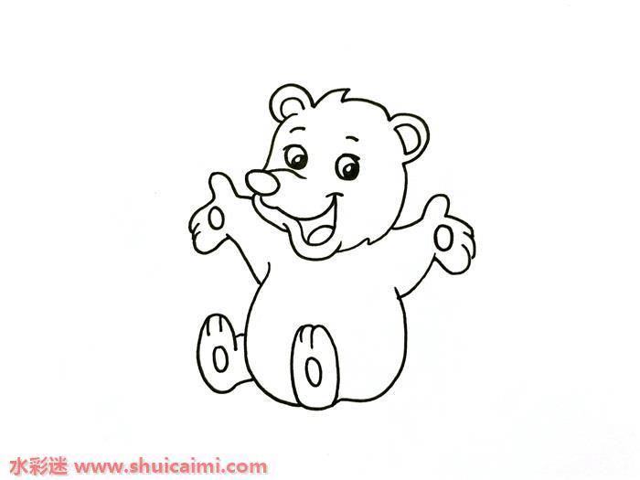 QQ红包熊怎么画 熊简笔画简单易画彩色