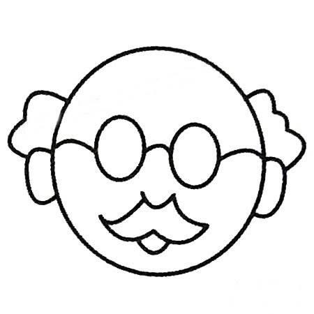 老爷爷简笔画 老爷爷简笔画头像