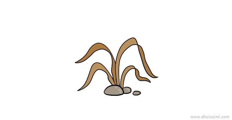 枯草儿童画怎么画 枯草简笔画图片