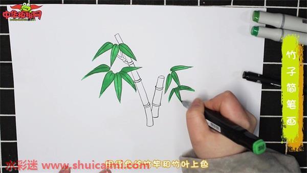 竹子怎么画 竹子简笔画步骤