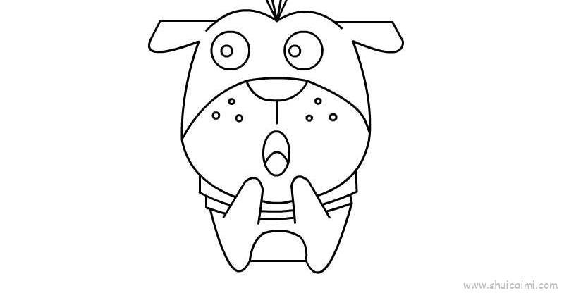 狗儿童画怎么画 狗简笔画图片