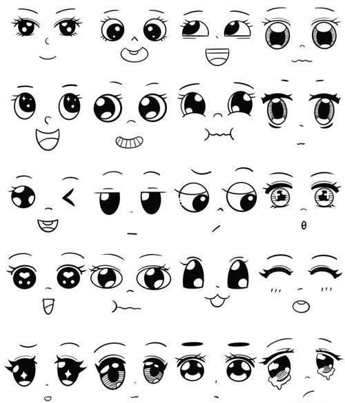 五官简笔画 五官简笔画图片大全