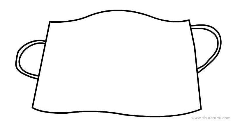 口罩儿童画怎么画 口罩简笔画步骤