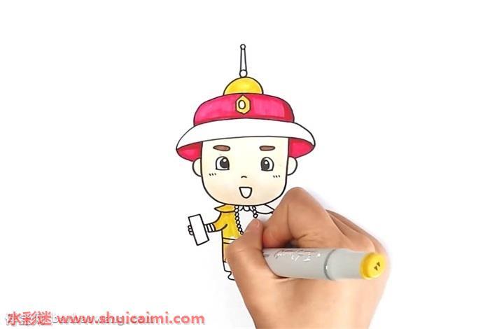 皇帝怎么画 皇帝简笔画漂亮彩色
