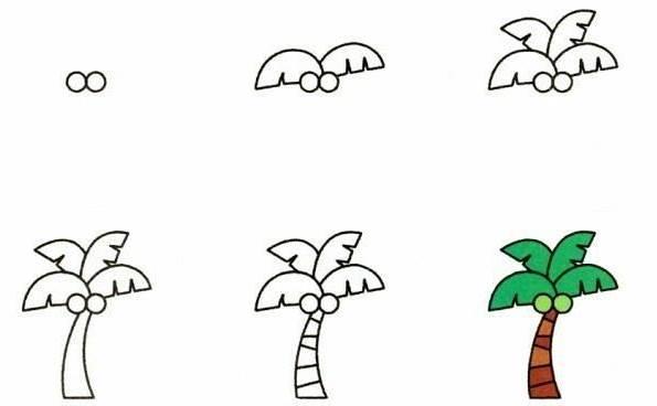 植物简笔画图片大全 植物简笔画图片大全带颜色