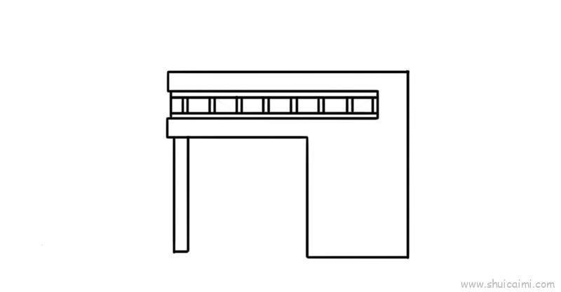 警察局儿童画怎么画 警察局简笔画顺序