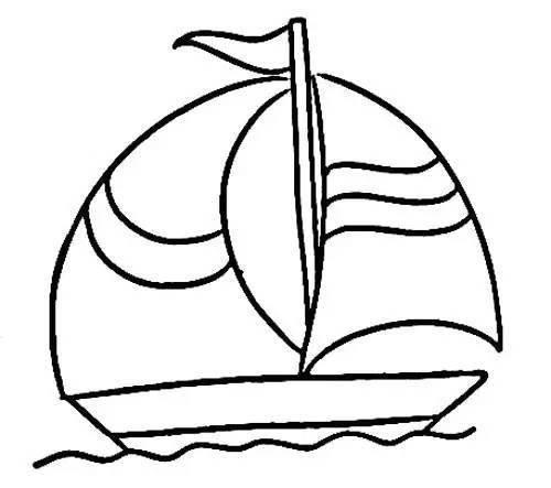 船简笔画 船简笔画儿童简笔画