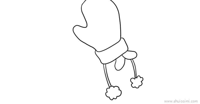 手套儿童画怎么画 手套简笔画画法