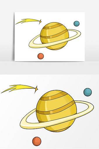 土星简笔画 土星简笔画彩色图片