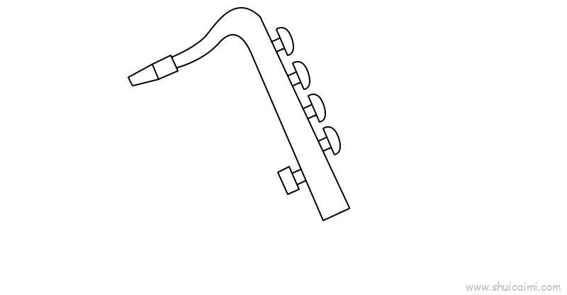 萨克斯儿童画怎么画 萨克斯简笔画好看