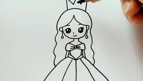 简笔画小公主 简笔画小公主怎么画