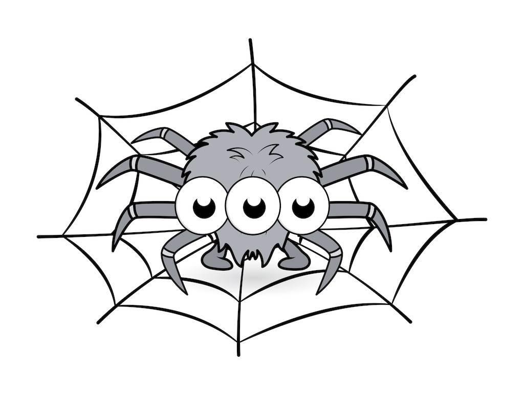 蜘蛛简笔画图片大全 儿童蜘蛛简笔画图片大全