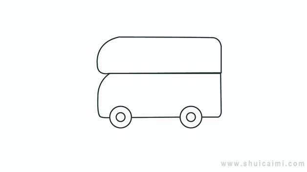 公交巴士简笔画怎么画 公交巴士简笔画图片