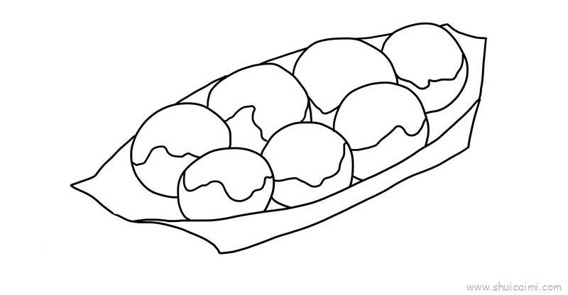 章鱼烧儿童画怎么画 章鱼烧简笔画简单又好看