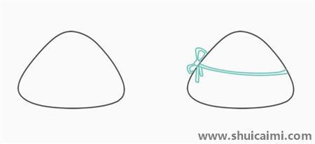 端午节可爱粽子儿童简笔画