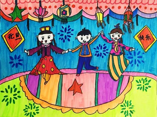 画一张过新年的绘画作品 画一张过新年的绘画作品怎么画