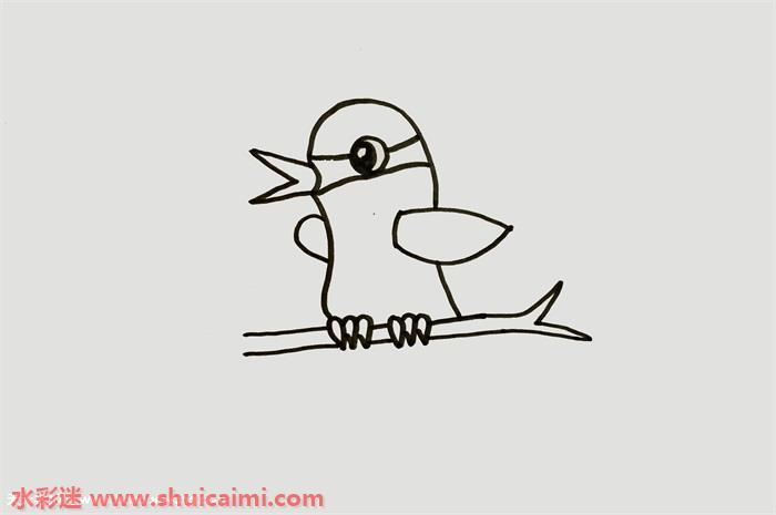 黄鹂简笔画怎么画彩色