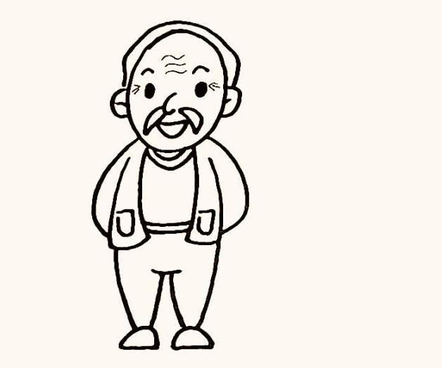 爷爷的简笔画 爷爷的简笔画简单又漂亮