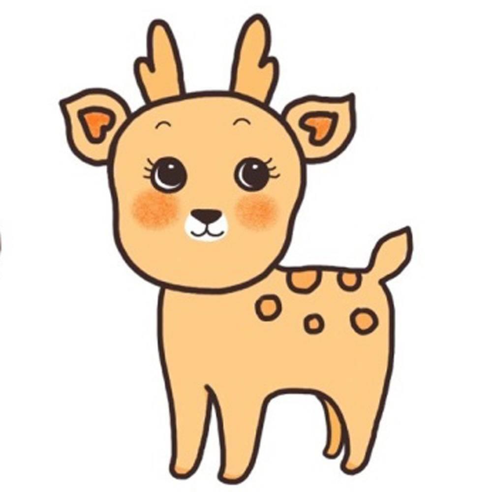 鹿的简笔画 鹿的简笔画图片大全