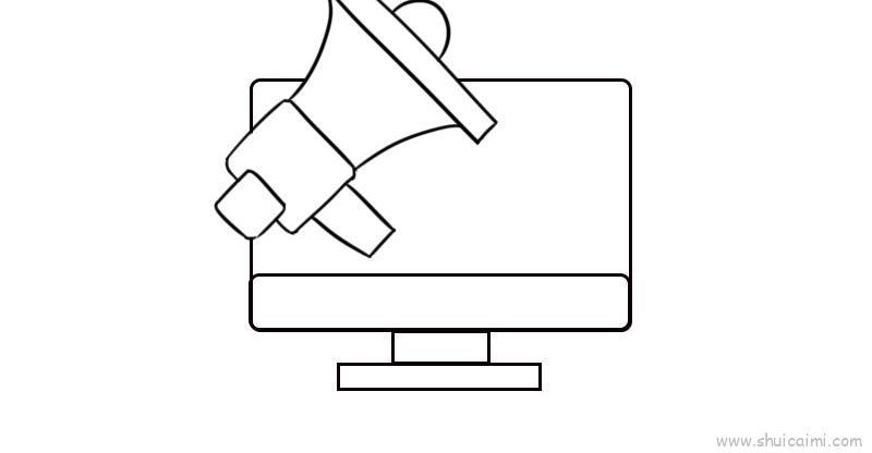 网络宣传教程儿童画怎么画 网络宣传教程简笔画步骤