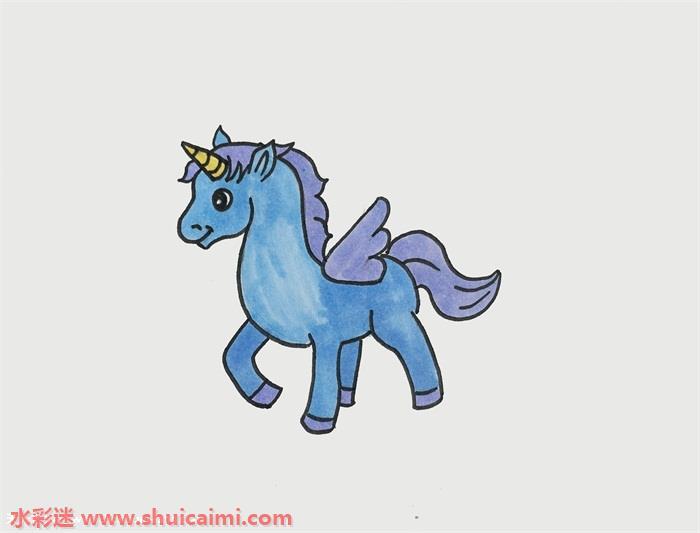 独角兽怎么画简单又可爱 独角兽简笔画梦幻
