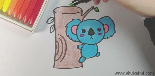 考拉儿童简笔画的绘画步骤教程