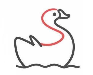 天鹅简笔画图片大全 天鹅简笔画图片大全漂亮