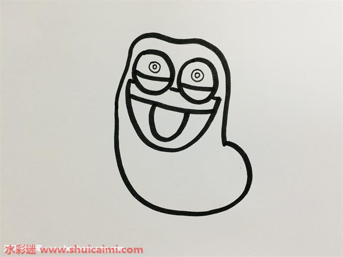 爆笑虫子怎么画 爆笑虫子简笔画漂亮