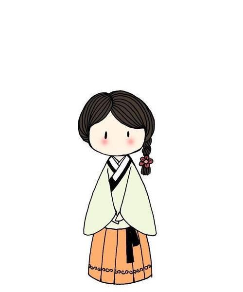 可爱简笔画手绘女孩 可爱简笔画手绘女孩丸子头