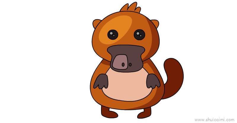 鸭嘴兽儿童画怎么画 鸭嘴兽简笔画步骤