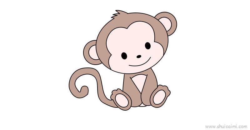 猴子儿童画怎么画 猴子简笔画图片大全