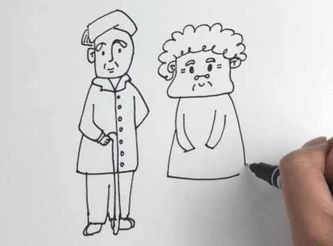 爷爷的简笔画 爷爷的简笔画简单又漂亮