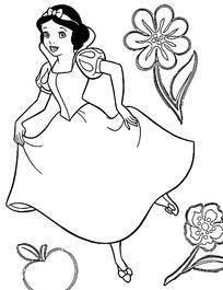 白雪公主简笔画图片 白雪公主简笔画图片大全可爱