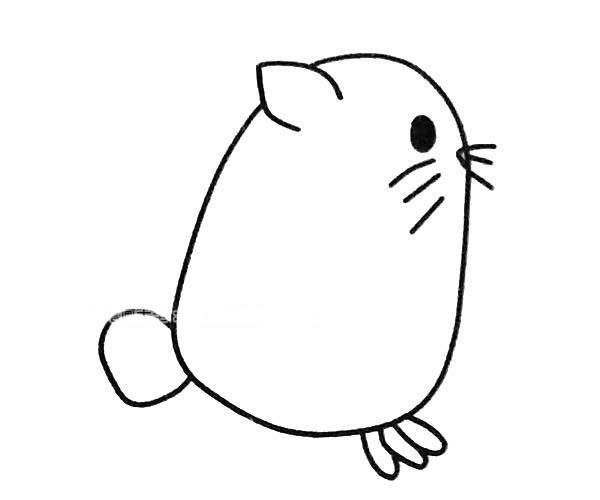 龙猫简笔画 龙猫简笔画大全可爱