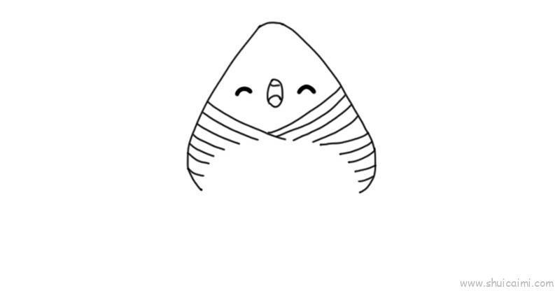 粽子儿童画怎么画 粽子简笔画图片