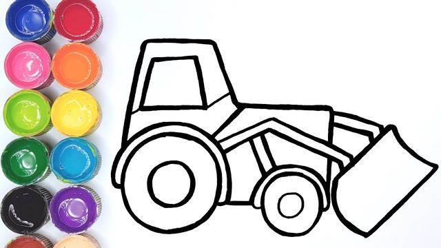 推土机简笔画 推土机简笔画儿童画