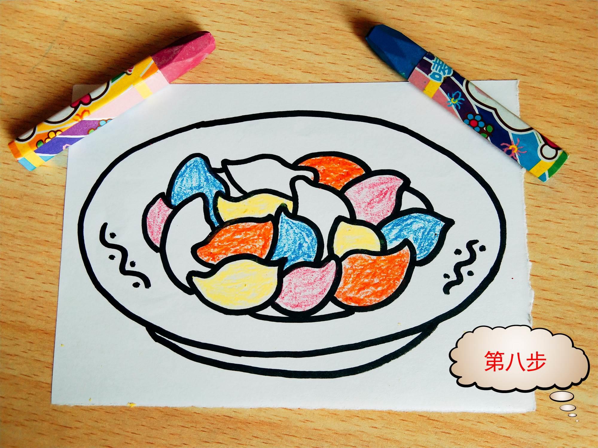 饺子怎么画简笔画 包子饺子怎么画简笔画