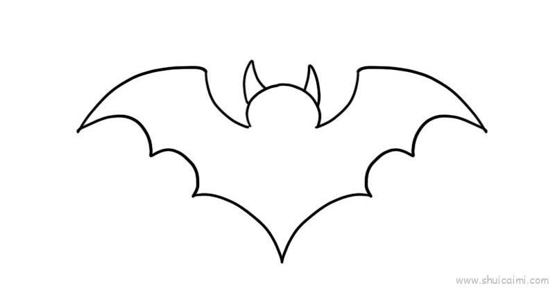蝙蝠儿童画怎么画 蝙蝠简笔画好看