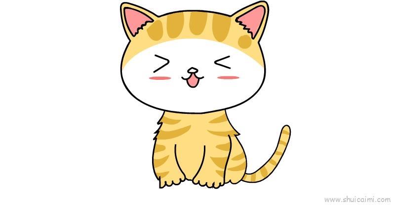 猫儿童画怎么画 猫简笔画好看