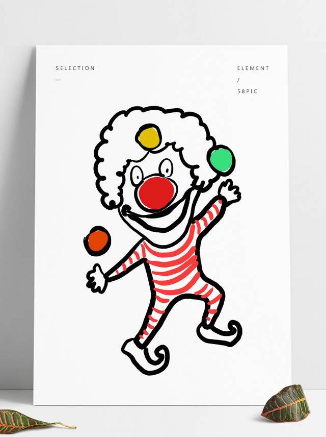 小丑简笔画图片大全 小丑简笔画图片大全可爱