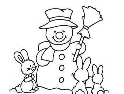 雪人简笔画图片大全 雪人简笔画图片大全带颜色