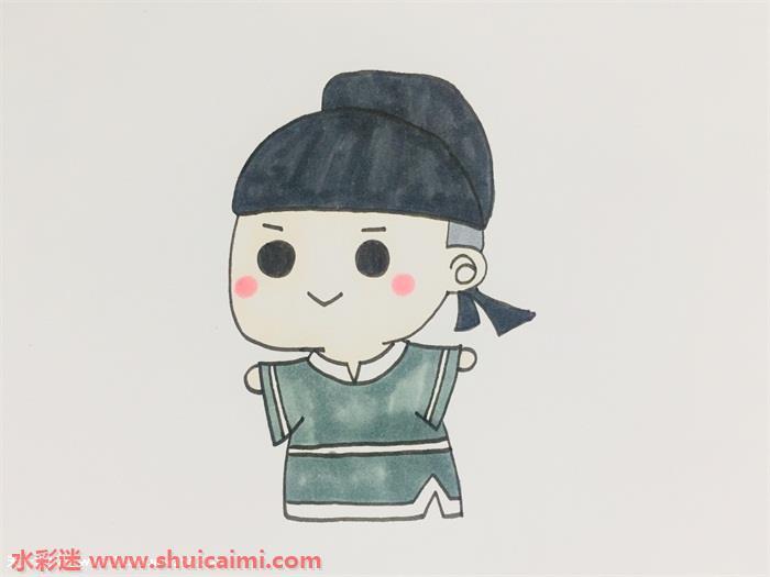 杜甫怎么画 杜甫简笔画彩色