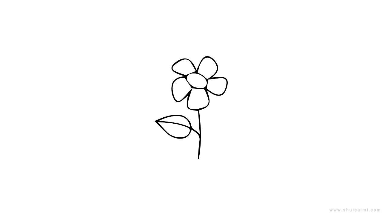 漂亮花朵简笔画怎么画 漂亮花朵简笔画画法