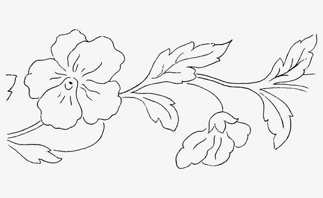 花纹简笔画 古风花纹简笔画
