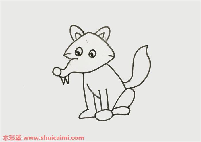 狼怎么画 狼简笔画画法