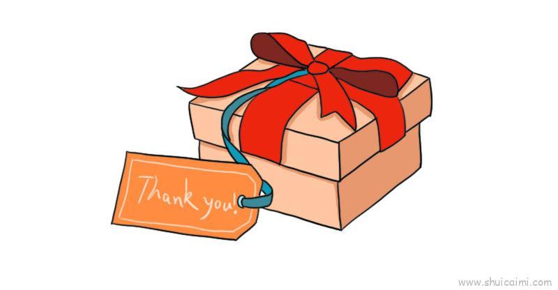 感恩节礼盒儿童画怎么画 感恩节礼盒简笔画图片大全